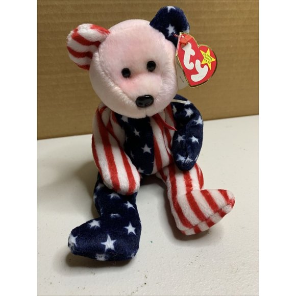 Vintage Ty Beanie baby Spangle Pink face With Tag Born June 14, 1999 - Picture 3 of 4